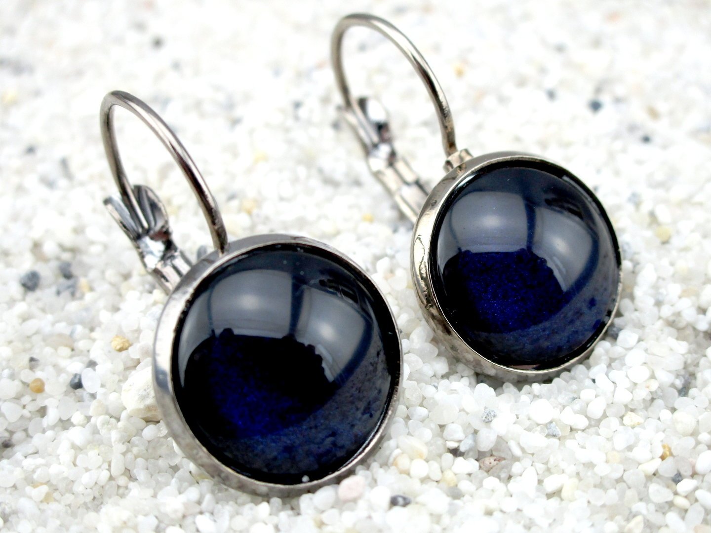 Klappohrringe "Midnight Blue"