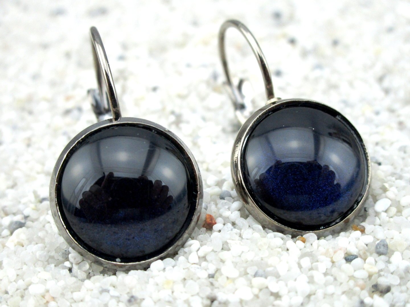 Klappohrringe "Midnight Blue"