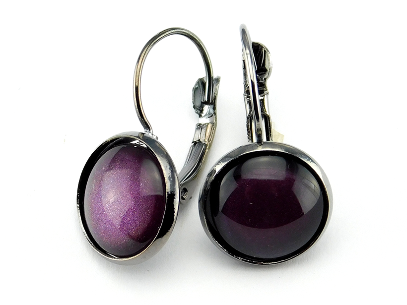 Klappohrringe "Violet Velvet"