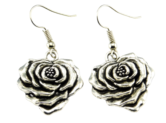 Ohrringe mit Rosenblüte "Julie"