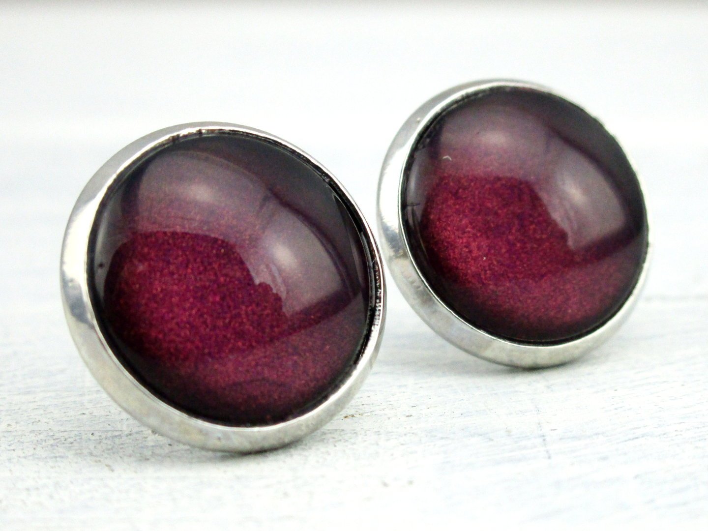 Ohrstecker "Grape Wine" in Silber 14mm