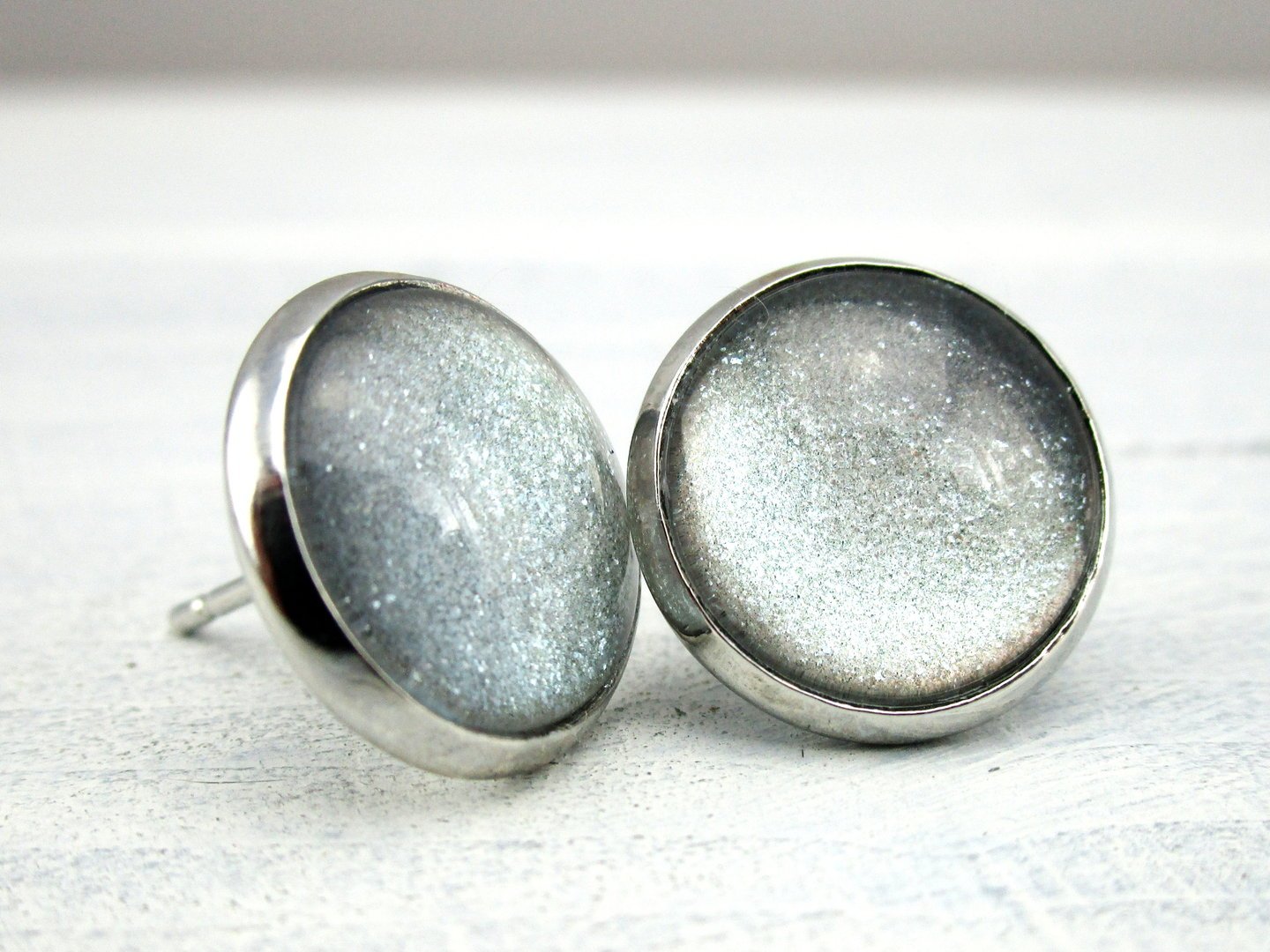 Ohrstecker "Feenstaub" in Silber 14mm