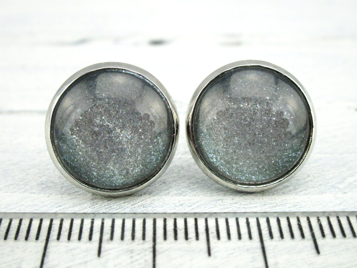 Ohrstecker "Feenstaub" in Silber 14mm