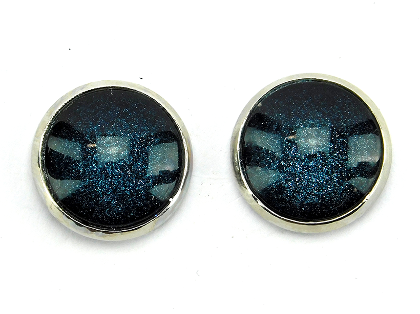 Ohrstecker "Nachtfeuer" in Silber 14mm