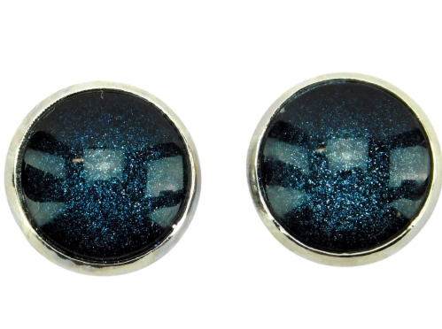 Ohrstecker "Nachtfeuer" in Silber 14mm