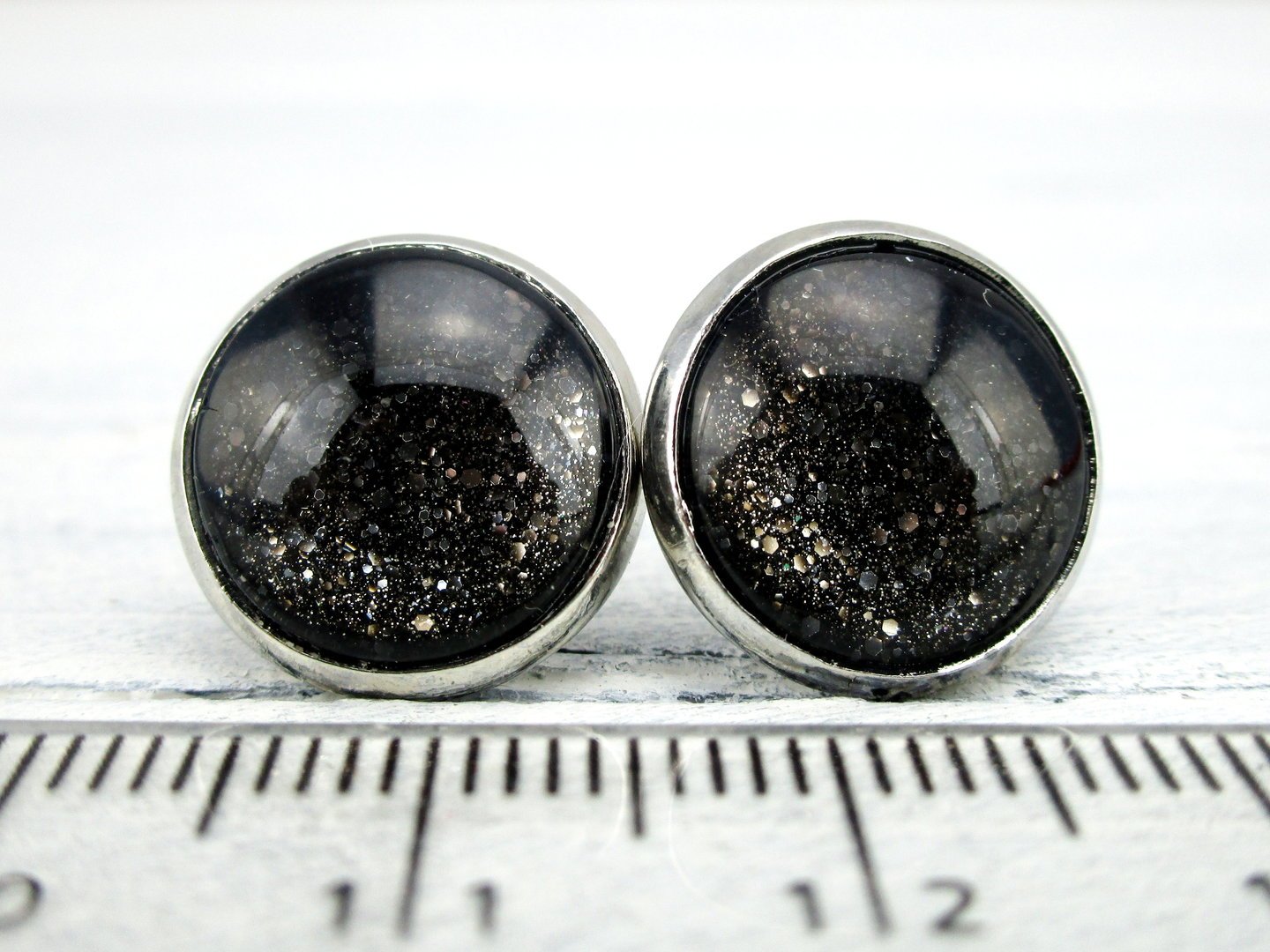 Ohrstecker "Milchstraße" in Silber 14mm