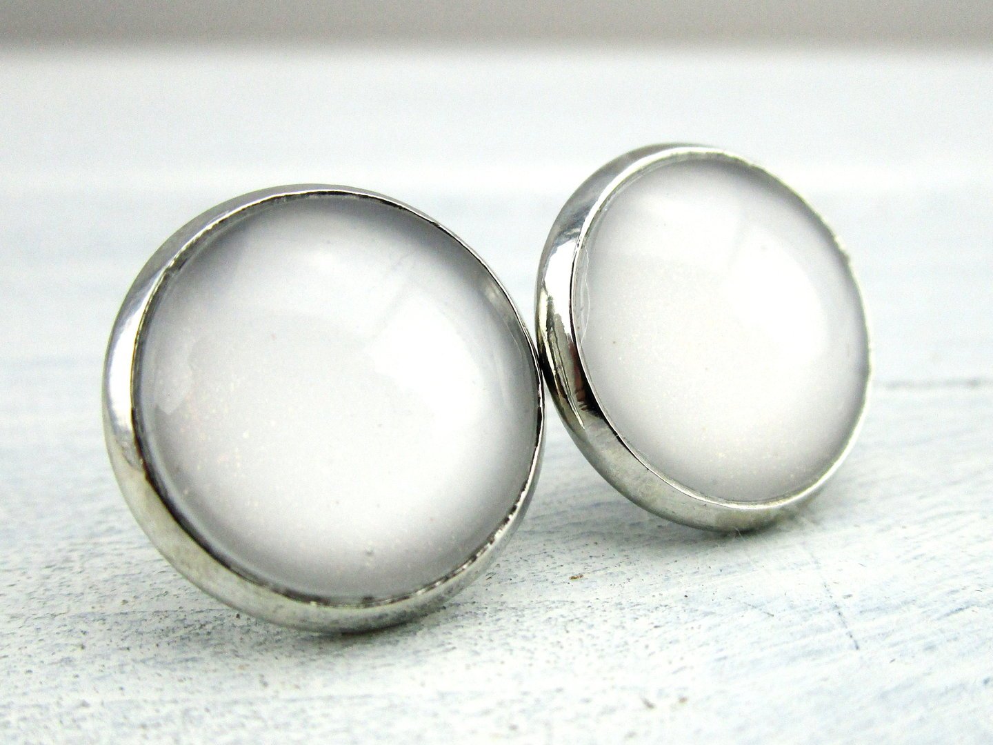 Ohrstecker "Maiglöckchen" in Silber 14mm