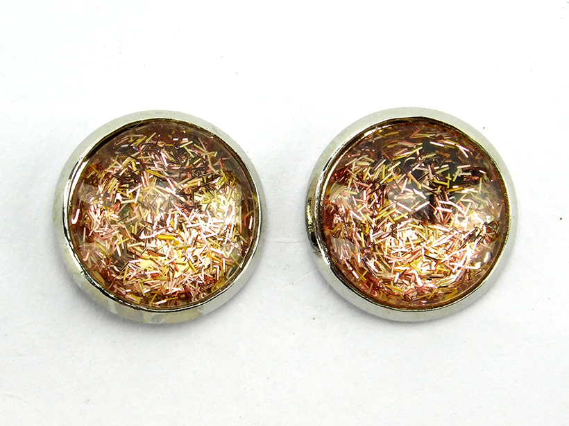 Ohrstecker "Einhornhaar" in Silber 14mm