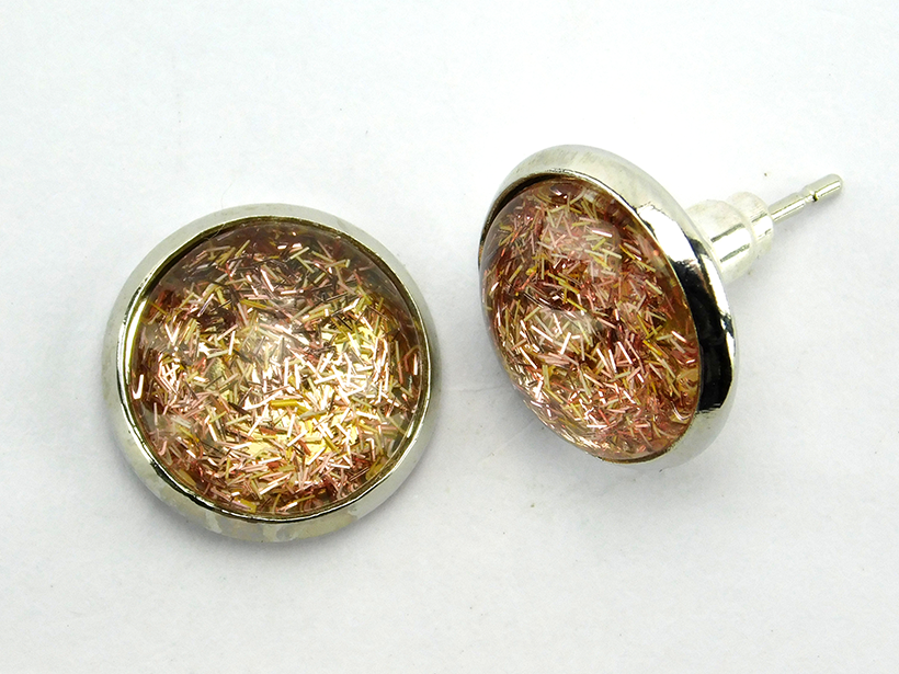 Ohrstecker "Einhornhaar" in Silber 14mm
