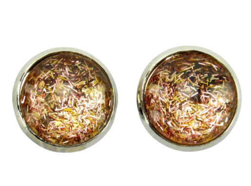 Ohrstecker "Einhornhaar" in Silber 14mm
