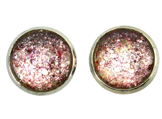 Ohrstecker "Zuckerkruste" in Silber 14mm