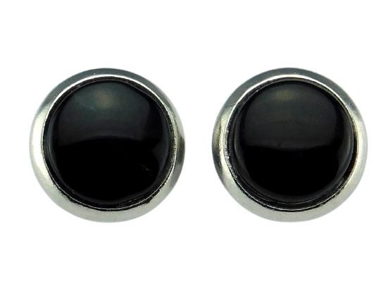 Ohrstecker "Elegant Black" aus Edelstahl 10mm