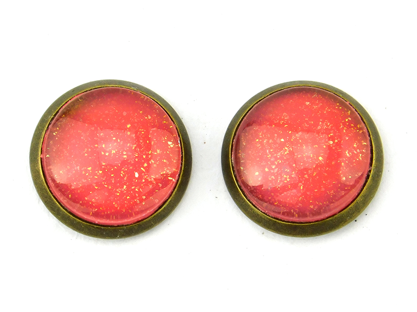 Ohrstecker "Melon Smoothie" in Bronze 12mm