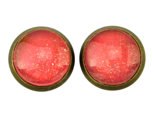 Ohrstecker "Melon Smoothie" in Bronze 12mm