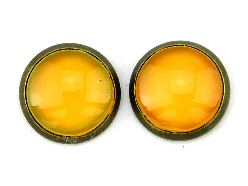 Ohrstecker "Honigmelone" in Bronze 12mm