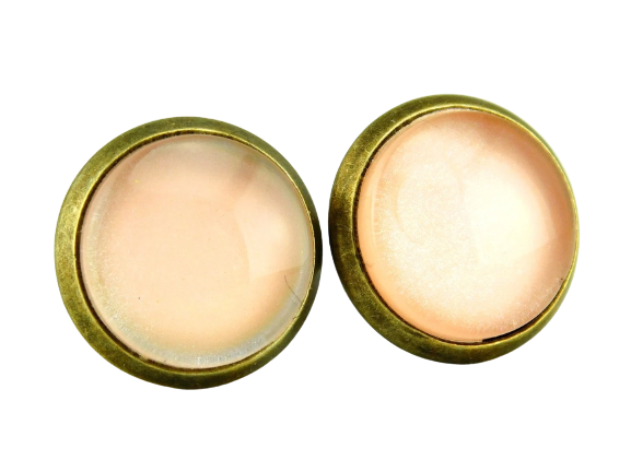 Ohrstecker "Apricot" in Bronze 12mm