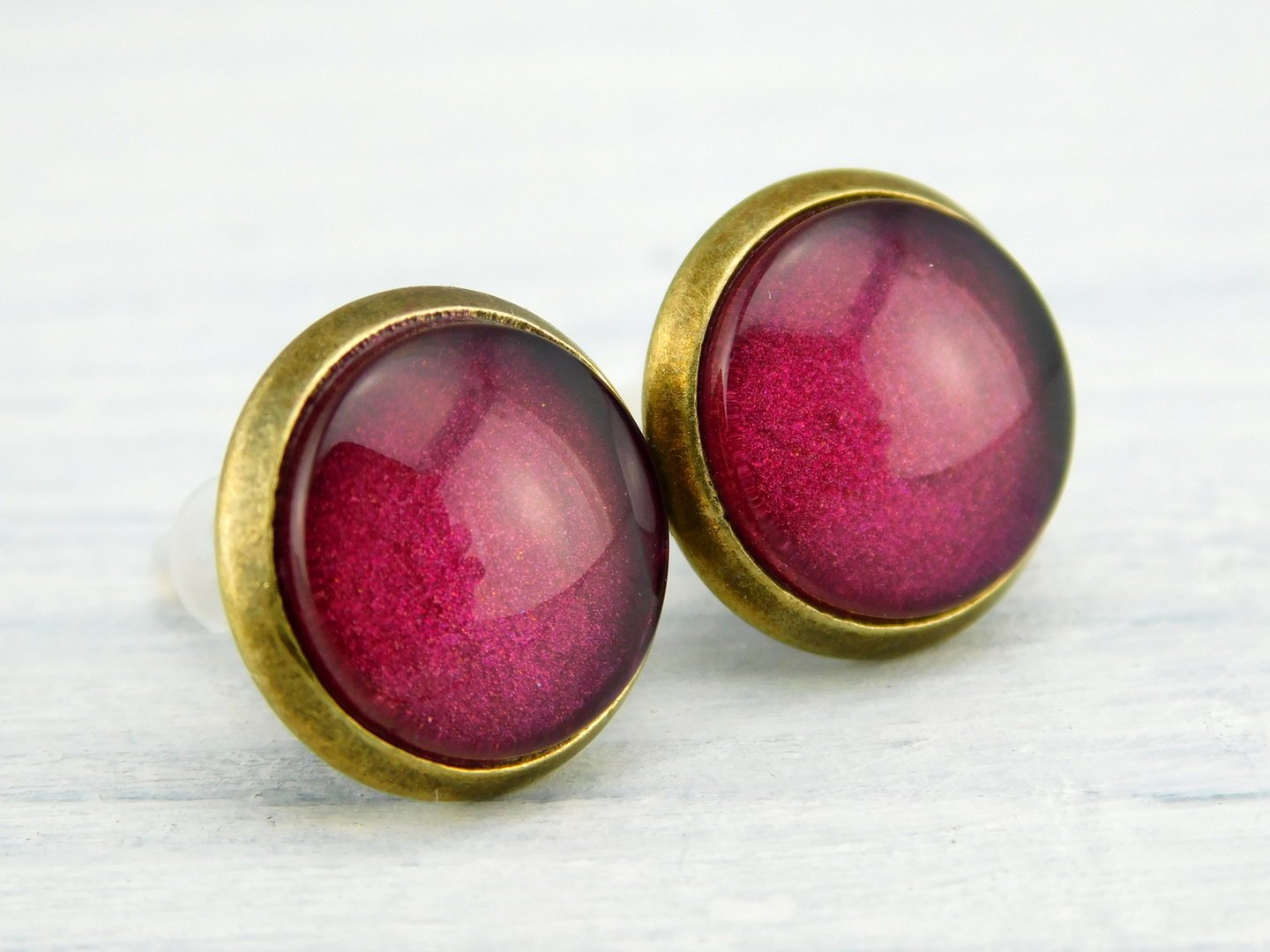 Ohrstecker "Beerensmoothie" in Bronze 12mm
