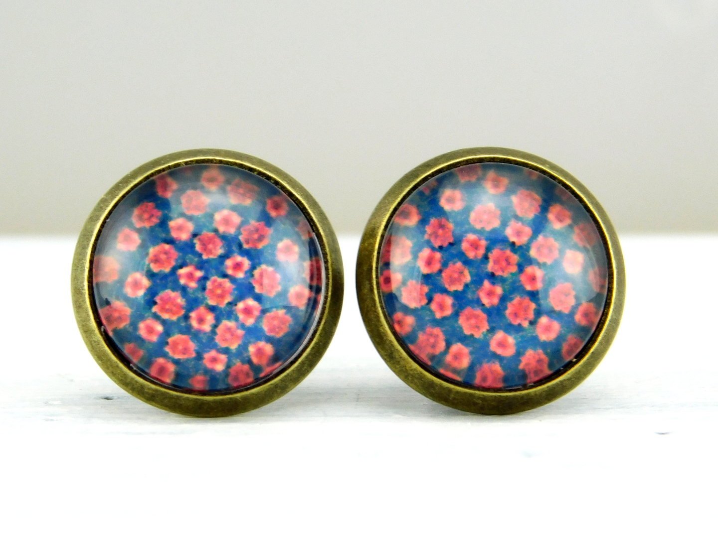 Motivohrstecker "Betty" in bronze 12mm