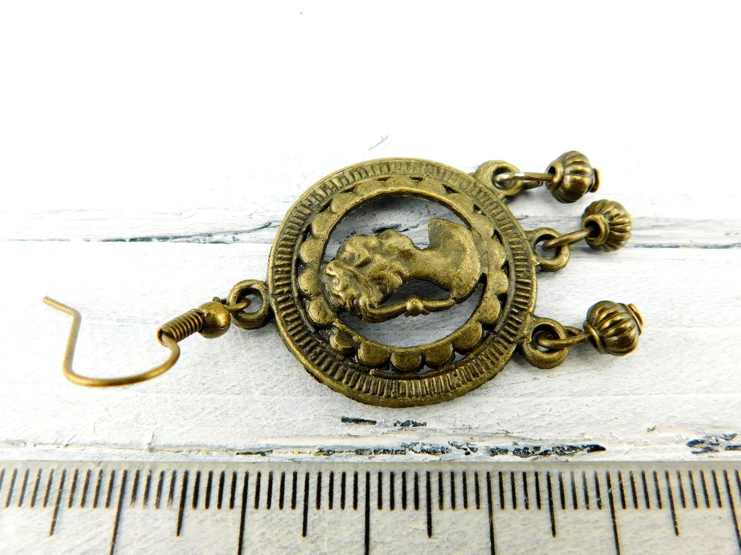 Ohrhänger "Römische Dame" in Bronze