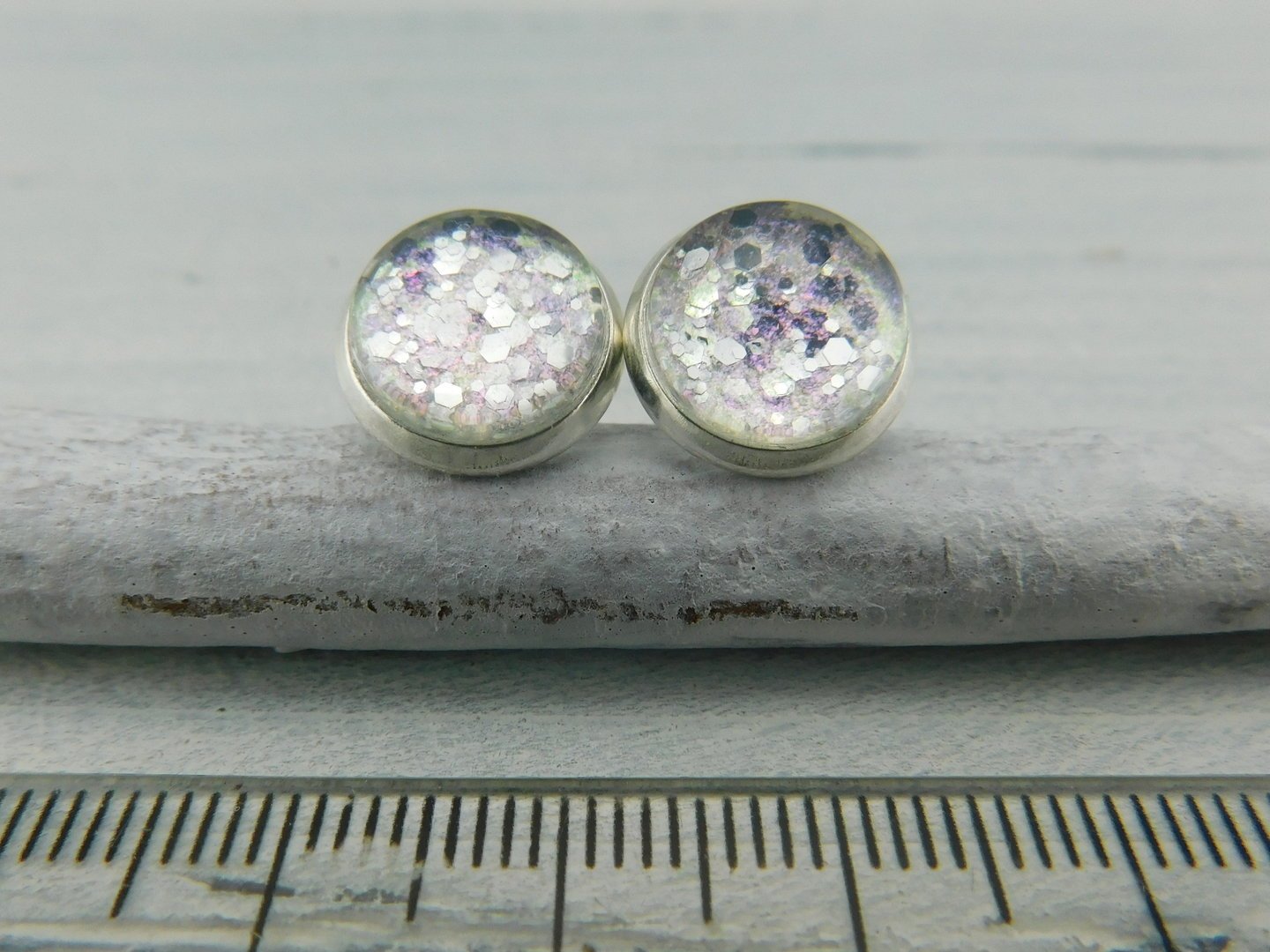 Ohrstecker "Zuckersilber" in Silber