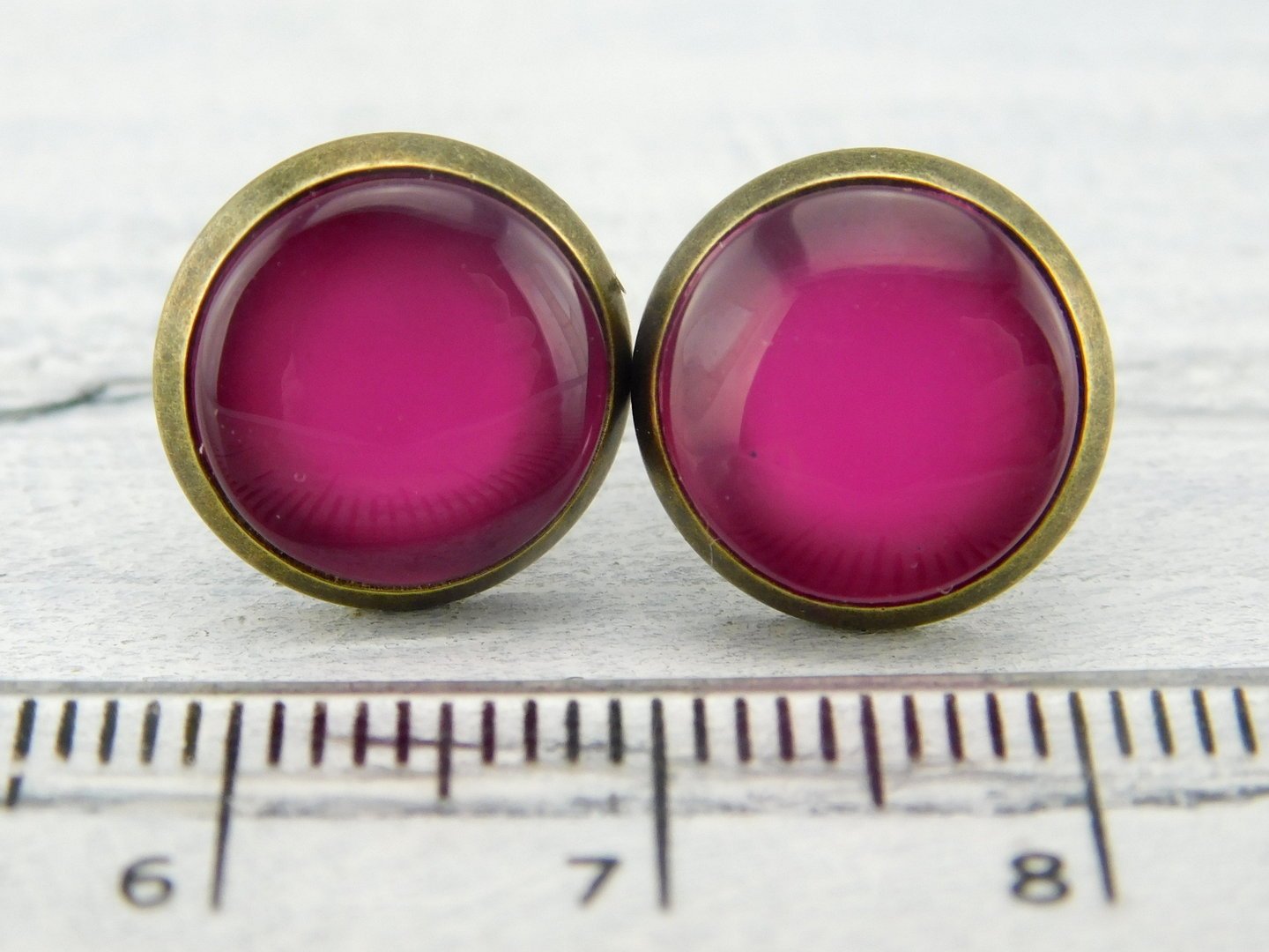 Fruity Ohrstecker "Beerensmoothie" in Bronze 12mm