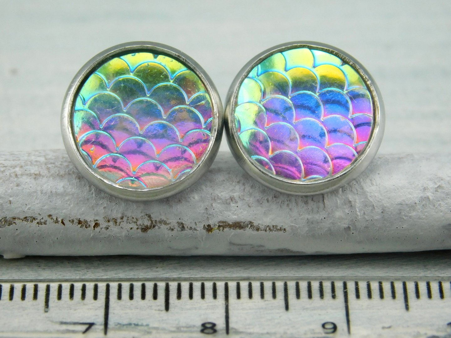 Ohrstecker "Mermaid" in phantastischen Farben