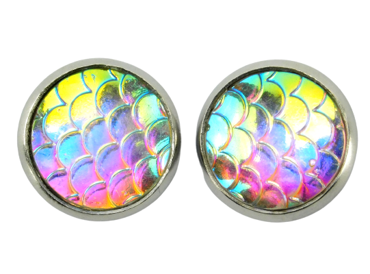 Ohrstecker "Mermaid" in phantastischen Farben