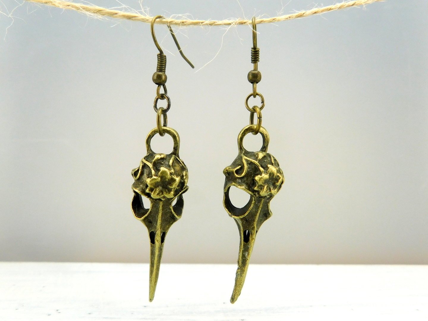 Ohrringe "Bird Skull" mit Vogelschädel