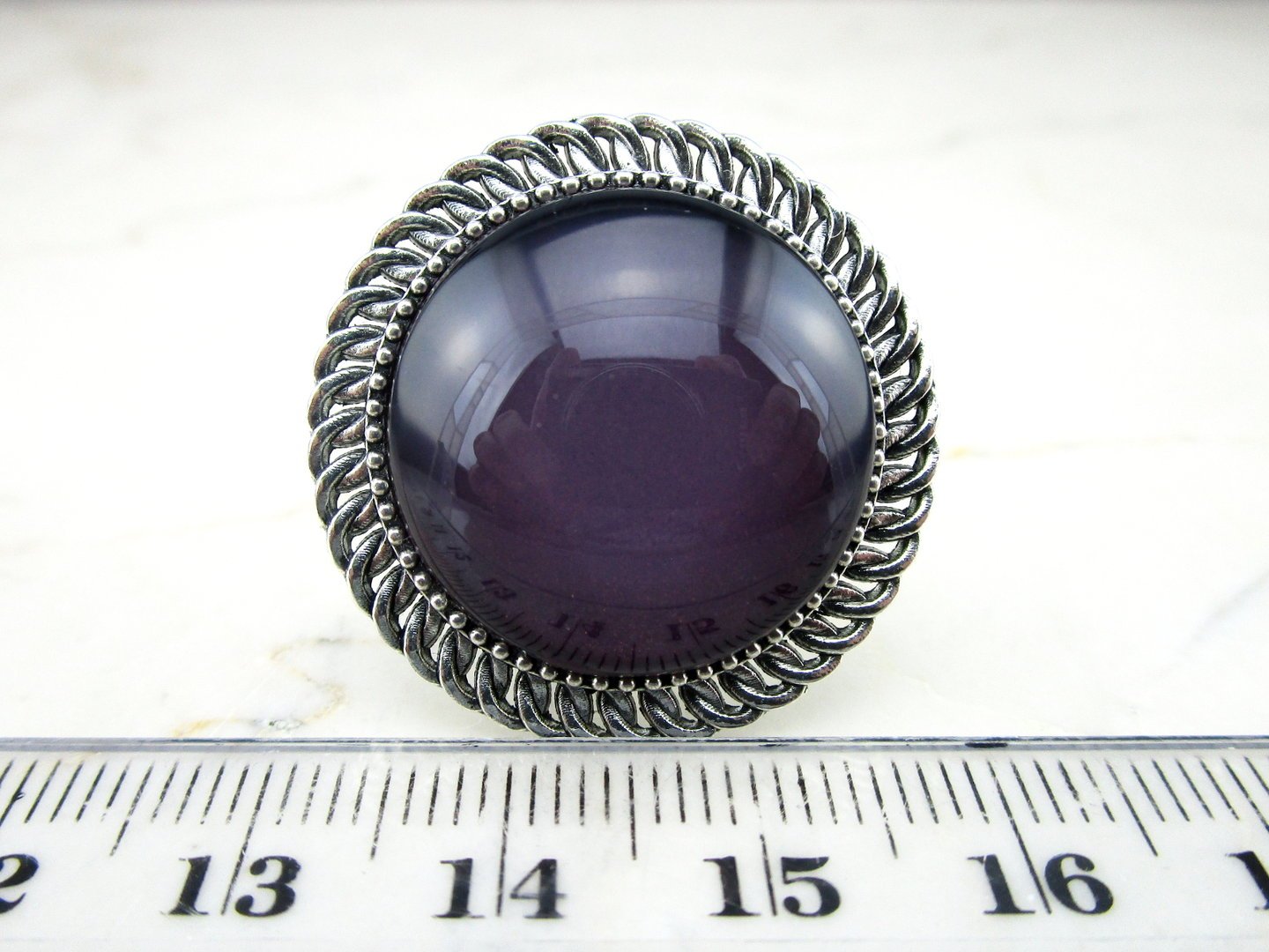 Runder Cabochonring "Sweet Berry" - Vintage Schmuckstübchen