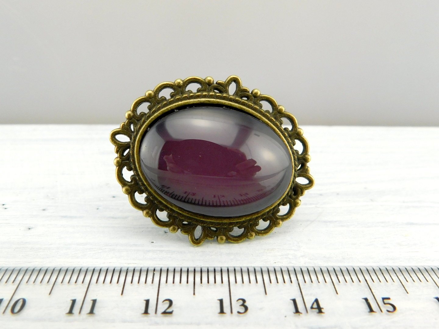 Geschenkset "Rosinchen" mit Ring und Brosche - Vintage Schmuckstübchen