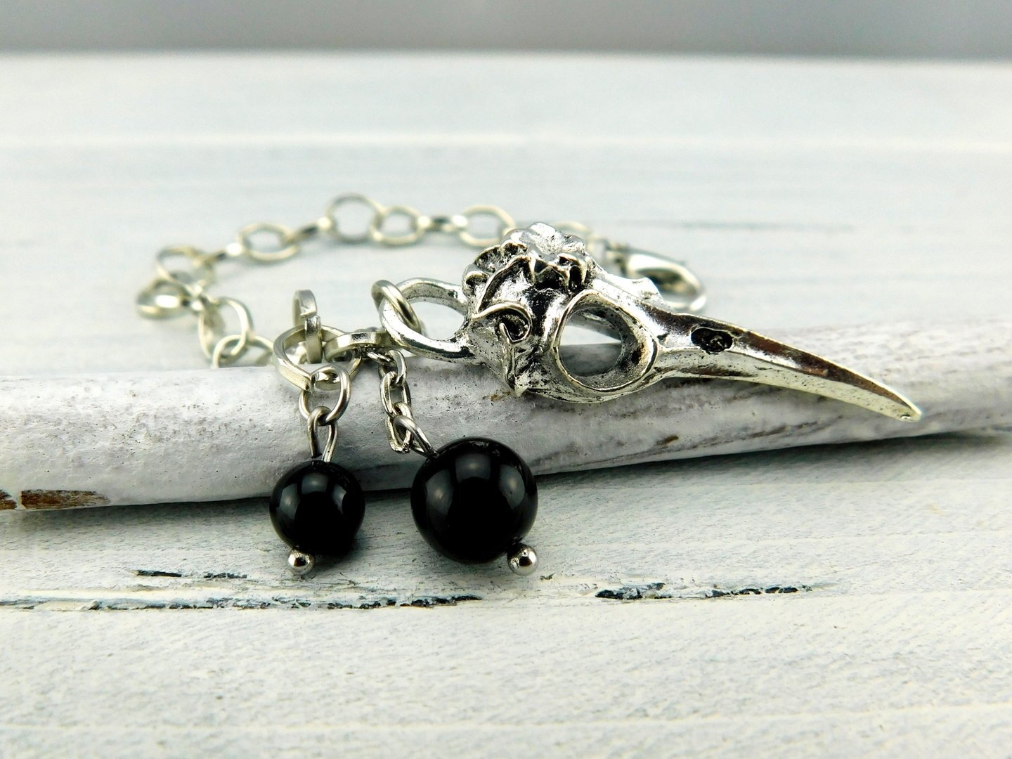 Taschenanhänger "Bird Skull" 