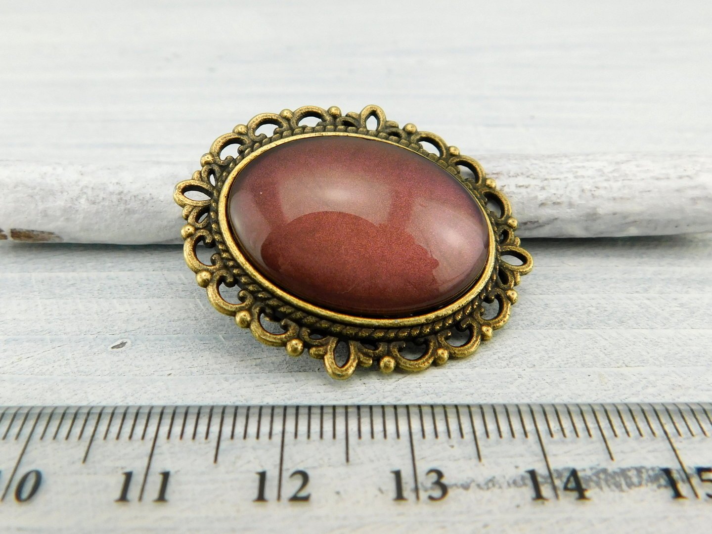 Geschenkset "Vintage Rot" mit Ring und Brosche - Vintage Schmuckstübchen