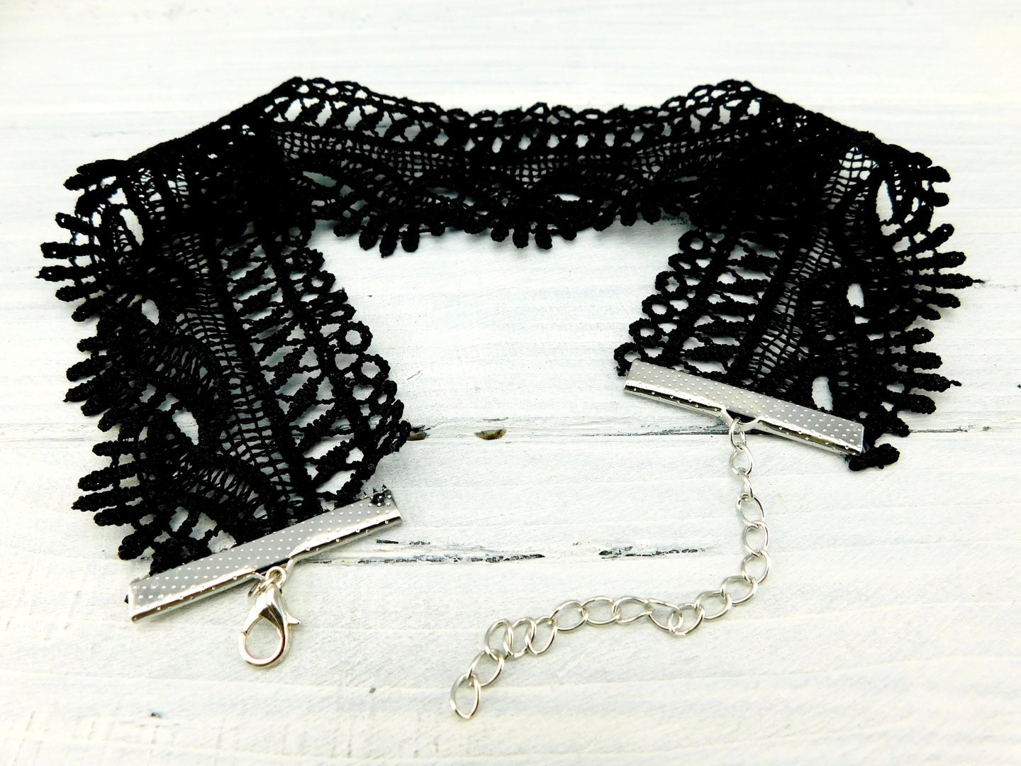 Schwarzes Halsband "Mysterious Beauty" - Vintage Schmuckstübchen