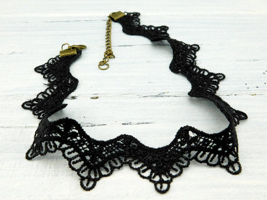 Schwarzes Halsband "The Sexy Black" - Vintage Schmuckstübchen