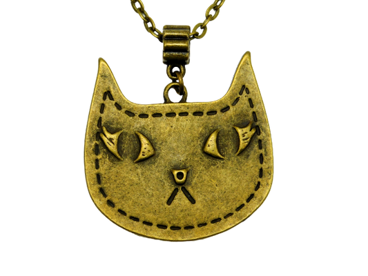 Halskette "Grumpy Cat" in Bronze 