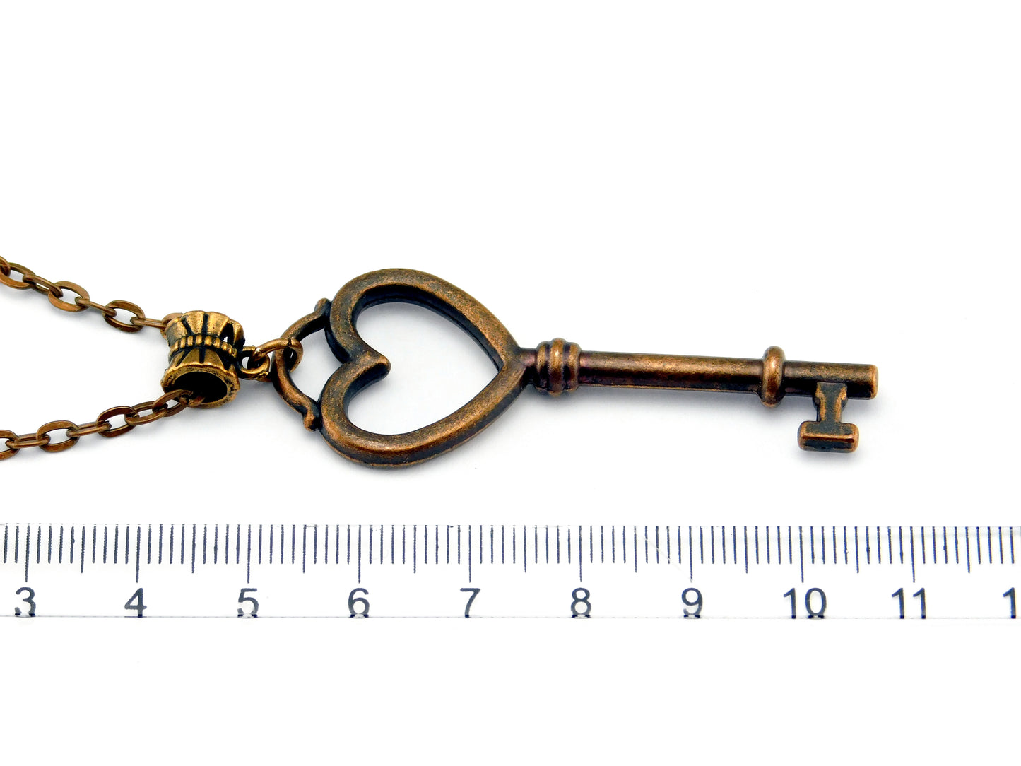 "Schlüssel zu meinem Herzen" Halskette in Kupfer