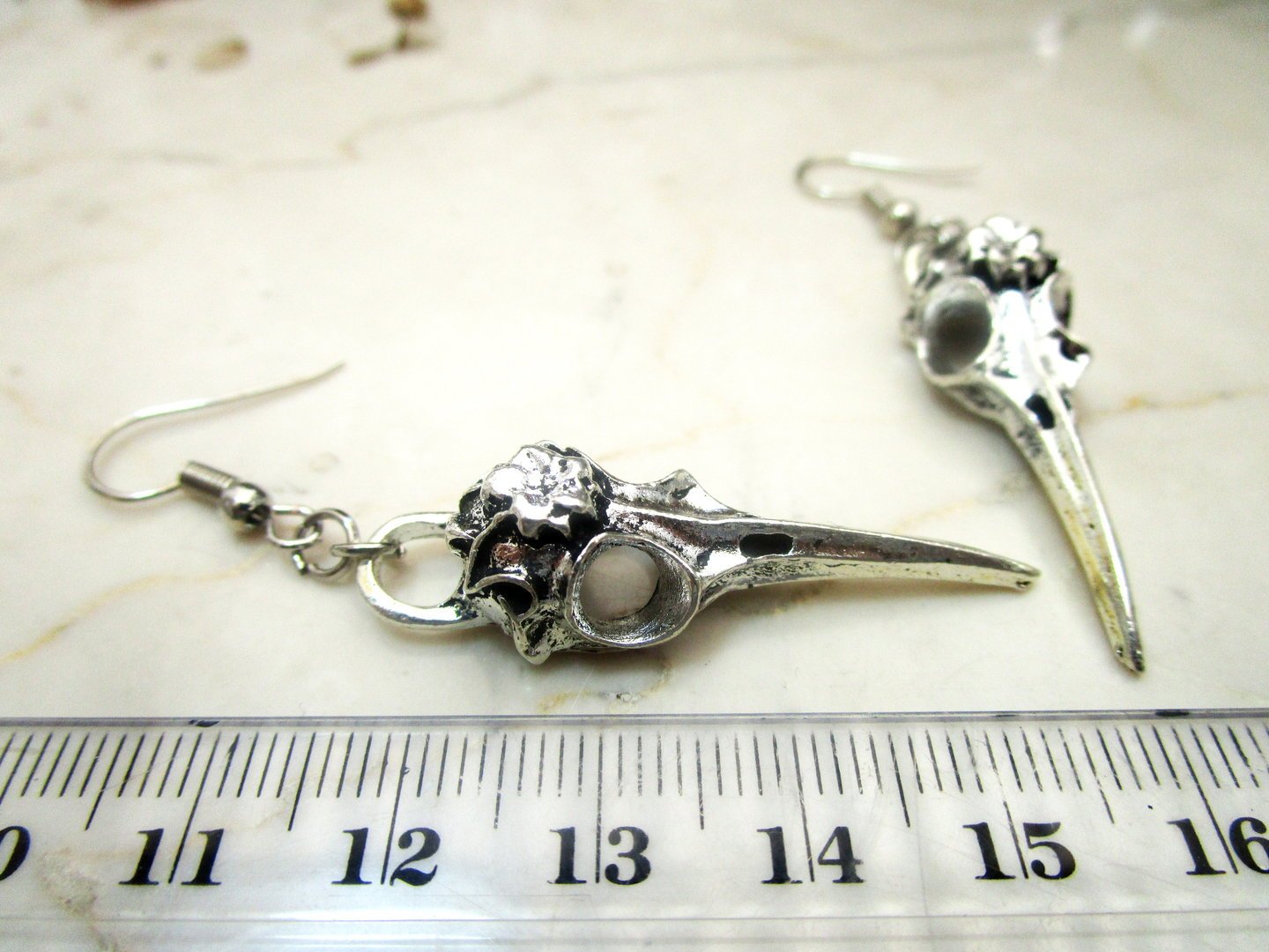 Ohrringe "Bird Skull" mit Vogelschädel 