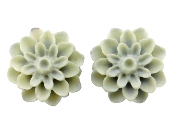 Blumenohrstecker "Porzellan" 15mm 