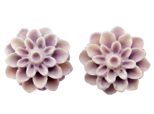 Blumenohrstecker "Pastellveilchen" 15mm 