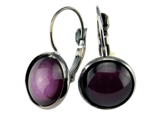 Klappohrringe "Violet Velvet" 