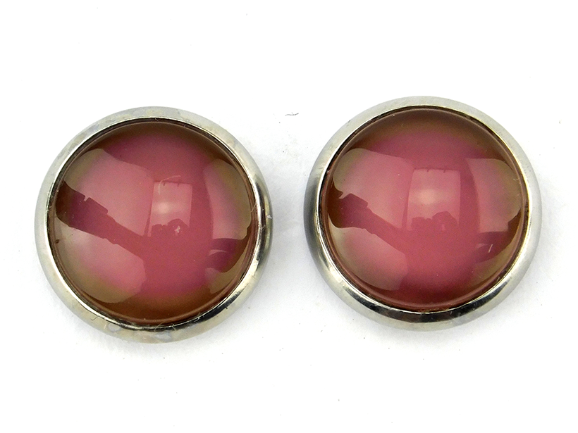 Ohrstecker "Vintage Rosa" aus Edelstahl 12mm