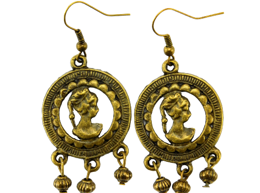 Ohrhänger "Römische Dame" in Bronze